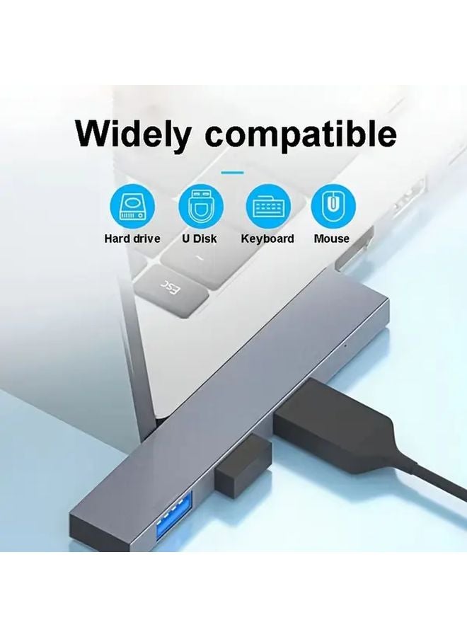 4 منفذ USB C Hub 3.0 محول لـ MacBook Pro شاحن لابتوب Xiaomi مقسم نوع C - Image 2